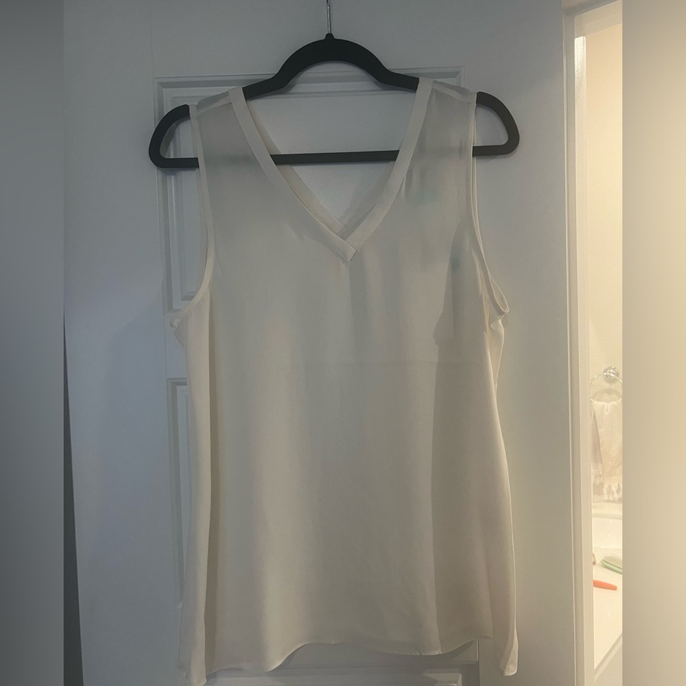 NWT 41 Hawthorn Rebekah Sleeveless Silk Blouse Size M